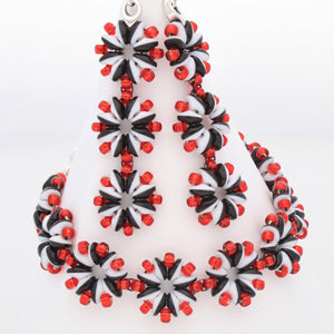 Pinwheel Suite Bracelet and Earrings Free Digital Download Beading Pattern/Tutorial/Instructions/How To (DO NOT ADD TO CART - Click on Link on Pattern Page)