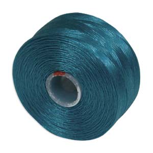 S-Lon D Tex45 Teal Bead Cord / Thread Bobbin - 78 Yards