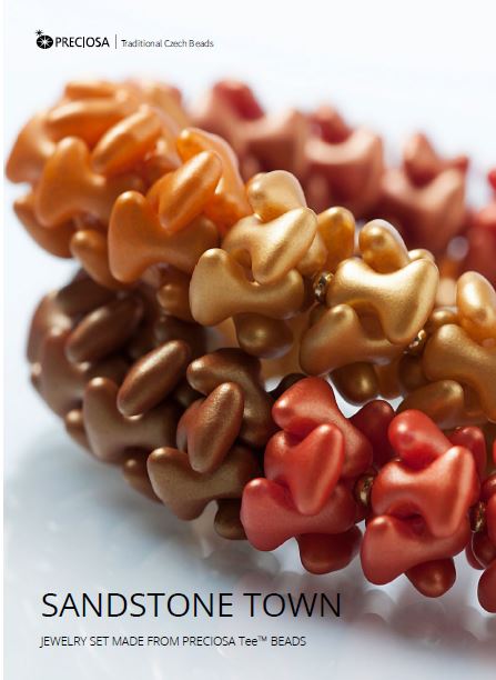 Sandstone Town Jewelry Set (náhrdelník a náramek) Zdarma ke stažení digitální vzor korálků/návod/návod/jak na to (klikněte na odkaz níže)