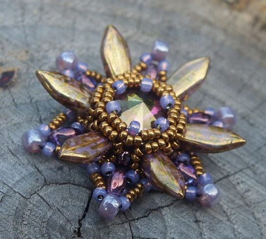 Starburst Pendant Free Digital Download Beading Pattern/Tutorial/Instructions/How To (DO NOT ADD TO CART - Click on Link on Pattern Page)