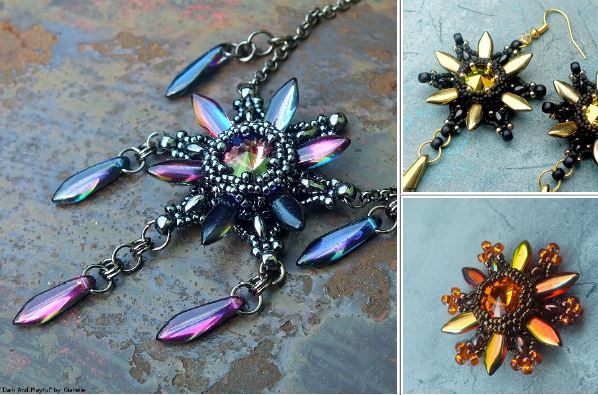 Starburst přívěsek Zdarma ke stažení digitální vzor korálků/návod/návod/jak na to (klikněte na odkaz níže)