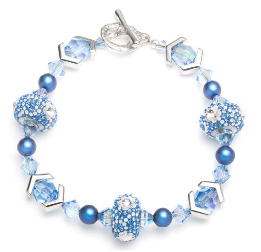 Summer Blues Bracelet Free Digital Download Beading Pattern/Tutorial/Instructions/How To (Click on Link Below)