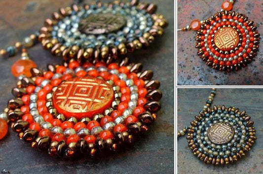 Sun Amulet Pendant Free Digital Download Beading Pattern/Tutorial/Instructions/How To (DO NOT ADD TO CART - Click on Link on Pattern Page)