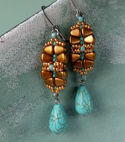 Houpací náušnice Zdarma ke stažení Digitální vzor korálků/Návod/Návod/Jak na to (klikněte na odkaz níže)