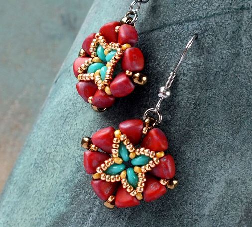Timbuktu Earrings Free Digital Download Beading Pattern/Tutorial/Instructions/How To (Click on Link Below)