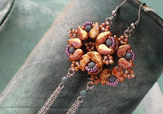 Venezia Boucles d’oreilles Téléchargement numérique gratuit Modèle de perles/Tutoriel/Instructions/Comment (Cliquez sur le lien ci-dessous)