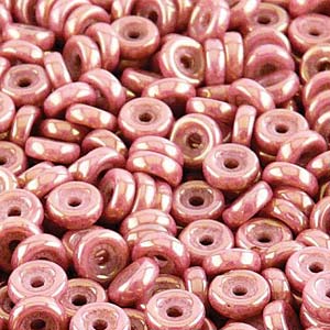 Matubo 6 mm 03000-14495 Perles de roue en verre Craie Rouge Lustre, 5 ou 10 g