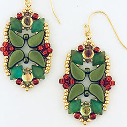 Yule Garland Earrings Free Digital Download Beading Pattern/Tutorial/Instructions/How To (DO NOT ADD TO CART - Click on Link on Pattern Page)