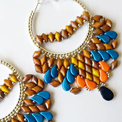 Bollywood Earrings Free Digital Download Beading Pattern/Tutorial/Instructions/How To (DO NOT ADD TO CART - Click on Link on Pattern Page)