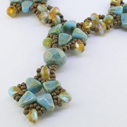 Moroccan Tiles Necklace Free Digital Download Beading Pattern/Tutorial/Instructions/How To (DO NOT ADD TO CART - Click on Link on Pattern Page)