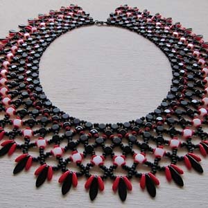 Honeycomb Netted Collar Necklace Free Digital Download Beading Pattern/Tutorial/Instructions/How To (DO NOT ADD TO CART - Click on Link on Pattern Page)