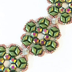 Honeycomb Lace Bracelet Free Digital Download Beading Pattern/Tutorial/Instructions/How To (DO NOT ADD TO CART - Click on Link on Pattern Page)