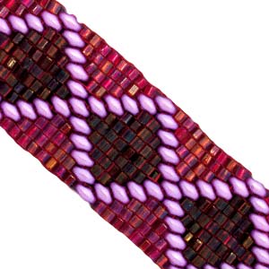 Duo Diamonds Bracelet Free Digital Download Beading Pattern/Tutorial/Instructions/How To (DO NOT ADD TO CART - Click on Link on Pattern Page)