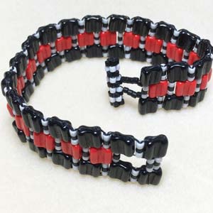 Groovy Cuff Bracelet Free Digital Download Beading Pattern/Tutorial/Instructions/How To (DO NOT ADD TO CART - Click on Link on Pattern Page)