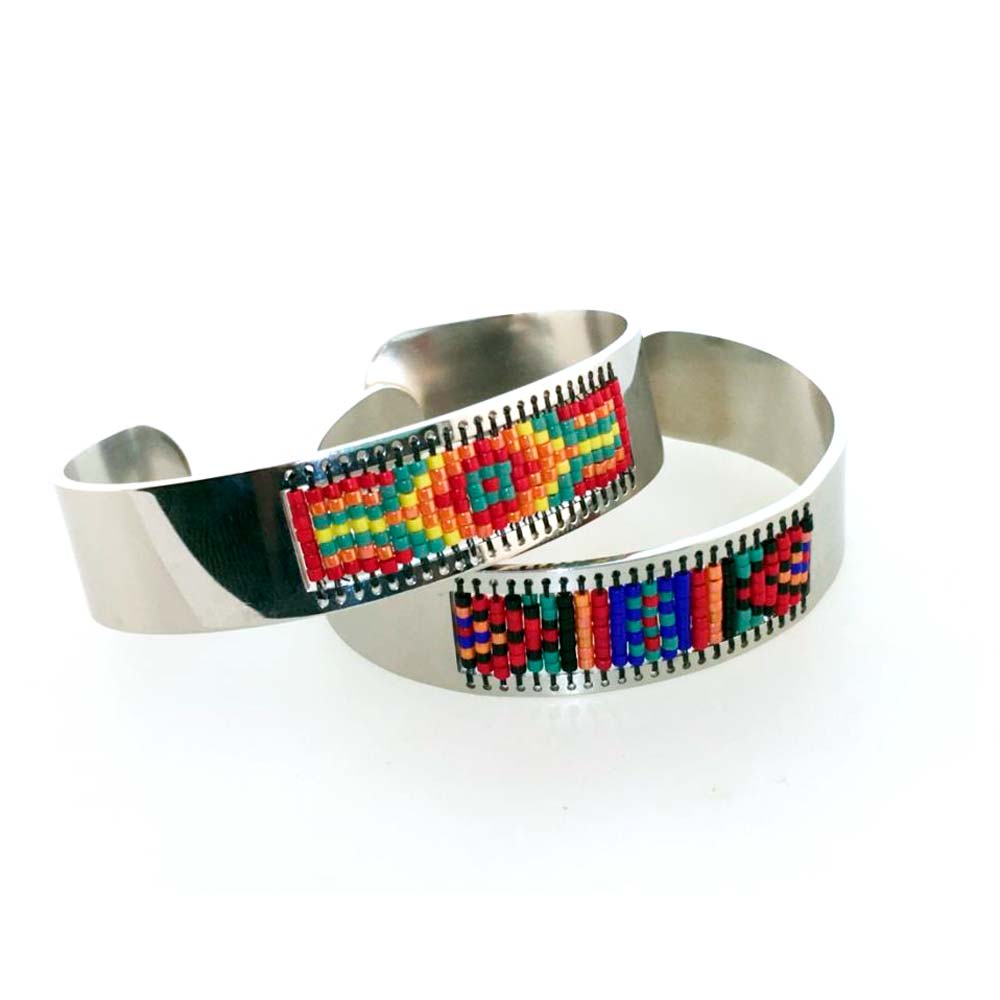 Geocentric Centerline Cuff Bracelet Free Digital Download Beading Pattern/Tutorial/Instructions/How To (DO NOT ADD TO CART - Click on Link on Pattern Page)