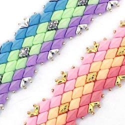Bondeli GemDuo Cuff Bracelet Free Digital Download Beading Pattern/Tutorial/Instructions/How To (DO NOT ADD TO CART - Click on Link on Pattern Page)