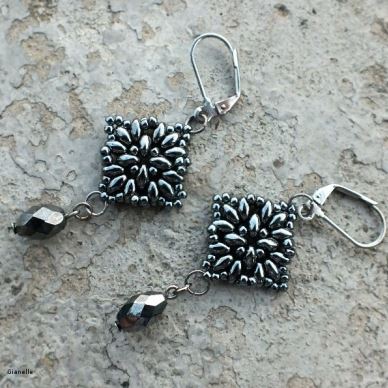 SuperDuo Small Mandala Boucles d’oreilles Téléchargement numérique gratuit Modèle de perles/Tutoriel/Instructions/Comment (Cliquez sur le lien ci-dessous)