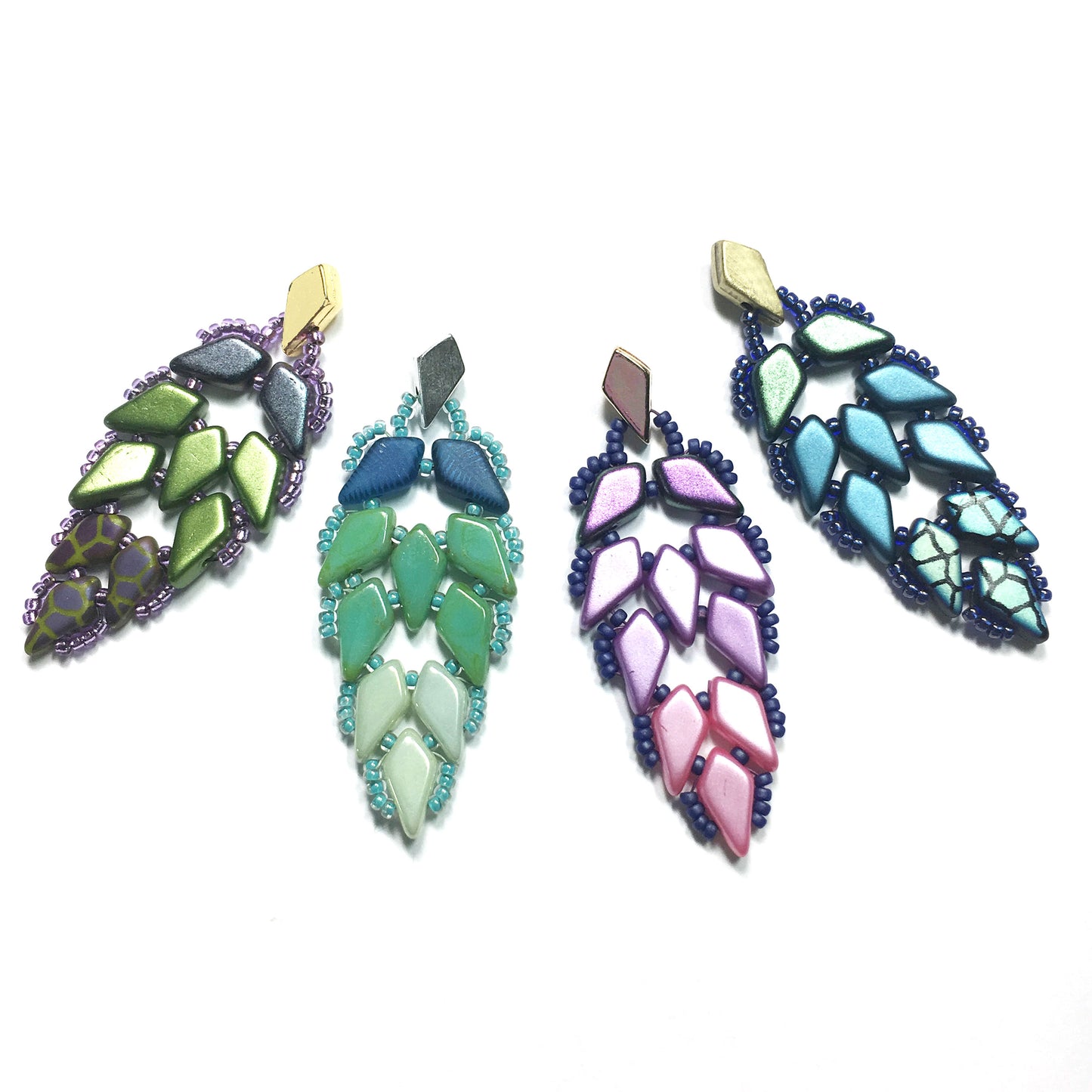 Peacock Cymbal Earrings Free Digital Download Beading Pattern/Tutorial/Instructions/How To (DO NOT ADD TO CART - Click on Link on Pattern Page)