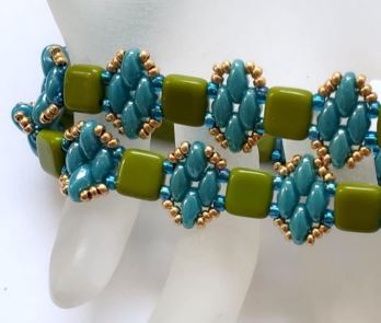 Tile Wraps Bracelet Free Digital Download Beading Pattern/Tutorial/Instructions/How To (DO NOT ADD TO CART - Click on Link on Pattern Page)