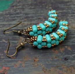 Arc Earrings Free Digital Download Beading Pattern/Tutorial/Instructions/How To (DO NOT ADD TO CART - Click on Link on Pattern Page)