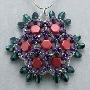 Honeycomb Pendant Free Digital Download Beading Pattern/Tutorial/Instructions/How To (DO NOT ADD TO CART - Click on Link on Pattern Page)