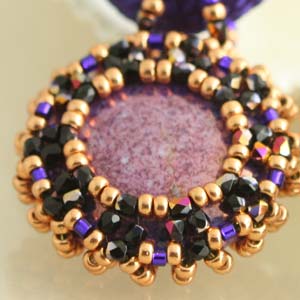 Easy Beaded Cabochon Pendant Free Digital Download Beading Pattern/Tutorial/Instructions/How To (DO NOT ADD TO CART - Click on Link on Pattern Page)