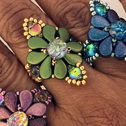 Paisley Dot Ring Téléchargement numérique gratuit Modèle de perles/Tutoriel/Instructions/Comment (Cliquez sur le lien ci-dessous)