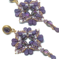 Purple Rain Earrings Free Digital Download Beading Pattern/Tutorial/Instructions/How To (DO NOT ADD TO CART - Click on Link on Pattern Page)