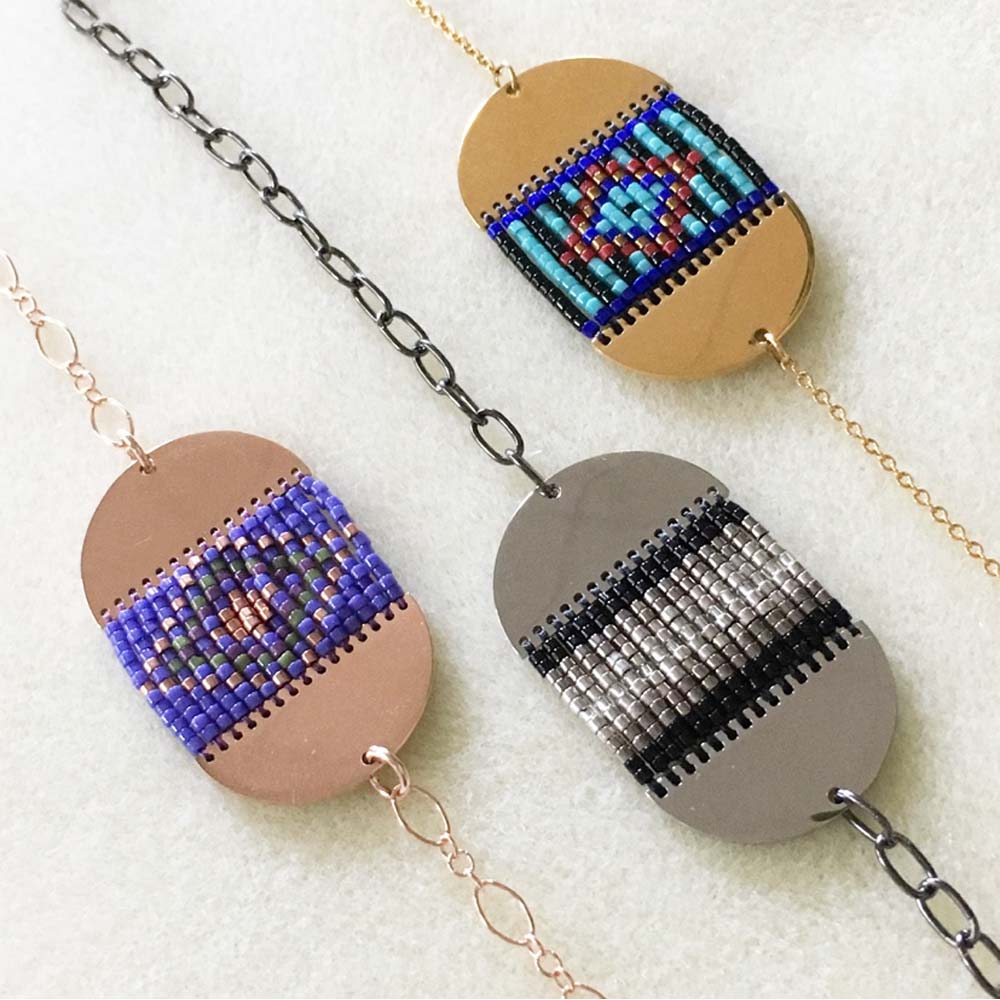 Centerline Half Moon Cuff Bracelet Free Digital Download Beading Pattern/Tutorial/Instructions/How To (DO NOT ADD TO CART - Click on Link on Pattern Page)