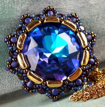 Full Moon Pendant Free Digital Download Beading Pattern/Tutorial/Instructions/How To (DO NOT ADD TO CART - Click on Link on Pattern Page)