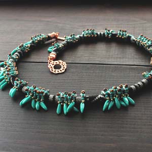 Prints and Picots Necklace Free Digital Download Beading Pattern/Tutorial/Instructions/How To (DO NOT ADD TO CART - Click on Link on Pattern Page)