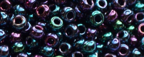 TOHO TR-11-505 11/0 Perles de graines métalliques supérieures à iris bleu, 5 ou 10 g