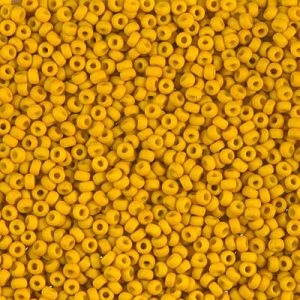 Miyuki 11-1233   11/0 Matte Opaque Mustard Seed Beads - 5 gm