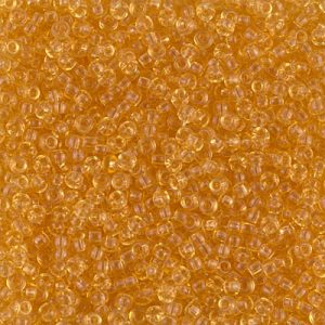 Miyuki 11-132  11/0 Transparent Light Topaz Seed Beads - 5 or 10 gm