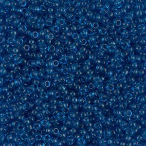 Miyuki 11-149   11/0 Transparent Capri Blue Seed Beads - 5 or 10 gm