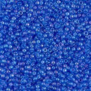 Miyuki 11-150SFR   11/0 Semi-Matte Transparent Sapphire AB Seed Beads - 5 or 10 gm