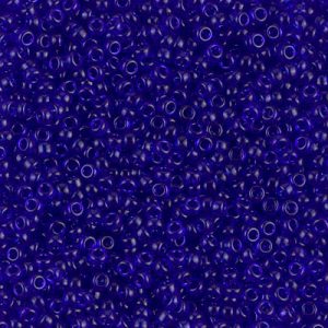 Miyuki 11-151   11/0 Transparent Cobalt Blue Seed Beads - 5 or 10 gm