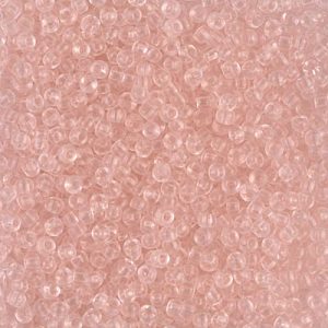 Miyuki 11-155   11/0  Transparent Light Tea Rose Seed Beads - 5 or 10 gm