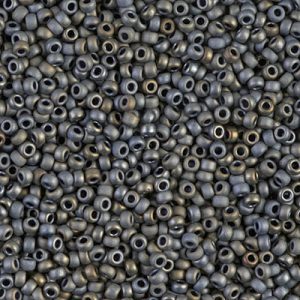 Miyuki 11-2002   11/0 Matte Metallic Silver Grey Seed Beads -  5 or 10 gm