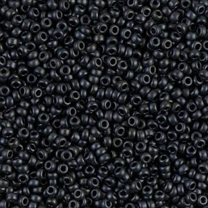 Miyuki 11-2010   11/0 Matte Metallic Dark Grey Seed Beads -  5 or 10 gm