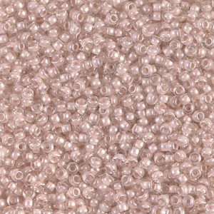 Miyuki 11-215   11/0 Blush Lined Crystal Luster Seed Beads - 5 or 10 gm