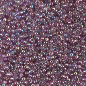 Miyuki 11-256   11/0  Transparent Smoky Amethyst AB Seed Beads - 5 or 10 gm