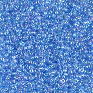 Miyuki 11-299   11/0 Transparent Light Sapphire AB Seed Beads - 5 or 10 gm