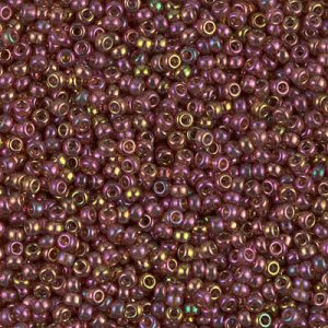 Miyuki 11-301   11/0 Dark Topaz Rainbow Gold Luster Seed Beads - 5 or 10 gm