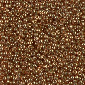 Miyuki 11-311  11/0 Transparent Topaz Gold Luster Seed Beads - 5 or 10 gm