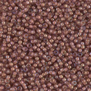 Miyuki 11-337   11/0 Cinnamon Lined Crystal Luster Seed Beads - 5 or 10 gm