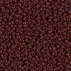 Miyuki 11-409   11/0 Opaque Brown Seed Beads - 5 gm