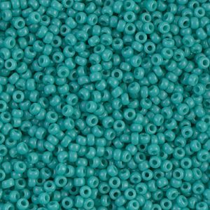 Miyuki 11-412   11/0 Opaque Turquoise Green Seed Beads - 5 gm