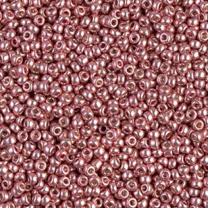 Miyuki 11-4209    11/0 Duracoat Galvanized Outside Dyed Dark Coral Seed Beads - 5 or 10 gm