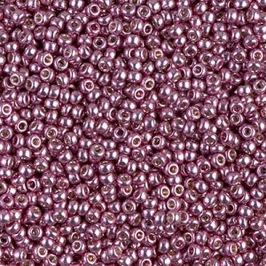 Miyuki 11-4218    11/0 Duracoat Galvanized Outside Dyed Dusty Orchid Seed Beads - 5 gm